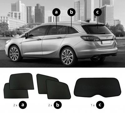 Solskærm Opel Astra fra 2015-2021