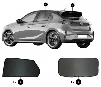 Solskærm Opel Corsa fra 2020-