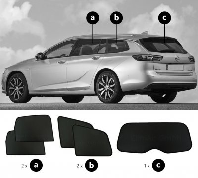 Solskærm Opel Insignia fra 2017-2022