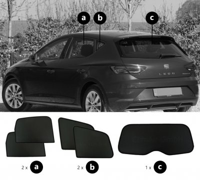 Solskærm Seat Leon 5-dørs fra 2013-2019