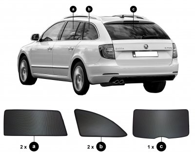 Solskærm Skoda Superb fra 2009-2015