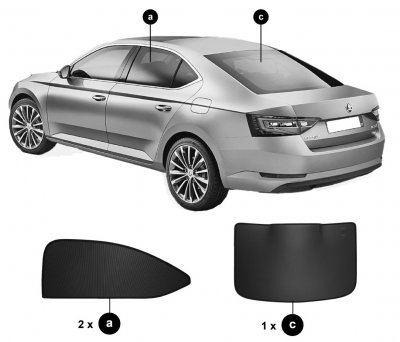 Solskærm Skoda Superb Sedan fra 2016-2023