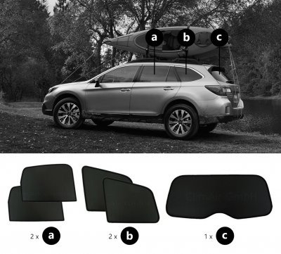 Solskærm Subaru Outback fra 2016-2019