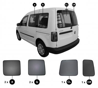 Solskærm Volkswagen Caddy fra 2016-2020