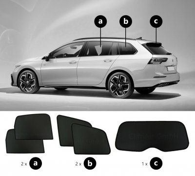 Solskærm Volkswagen Golf Sportscombi fra 2020- og fremefter