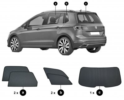 Solskærme Volkswagen Golf Sportsvan fra 2014-2019