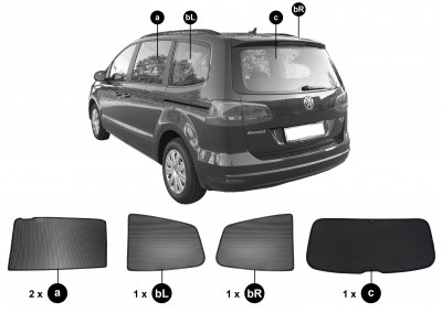 Solskærm Volkswagen Sharan fra 2011-2022