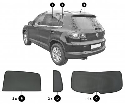 Solskærm Volkswagen Tiguan fra 2008-2015