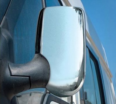 Spejlkapper i rustfrit stål til Ford Transit 2006-2013