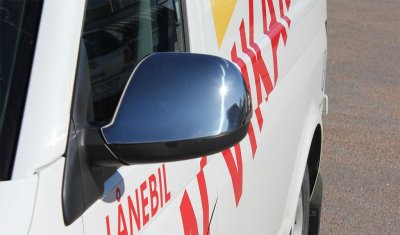 Spejlkapper i rustfrit stål til Volkswagen Transporter T5 2010-2015