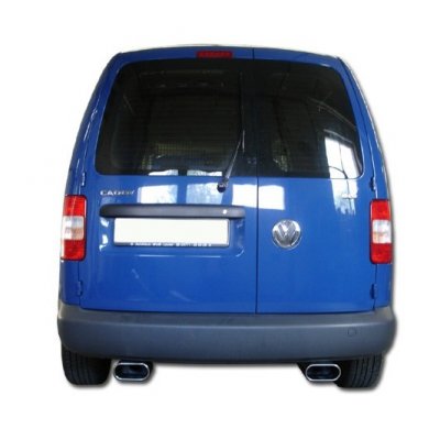 Sportsudstødningssystem Twinpipes 160x80 mm til VW Caddy fra 2004-