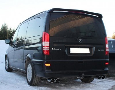 Sportsudstødningssystem med fire udgange 4x115x85mm til MB Vito/Viano fra 2004- og 2011-
