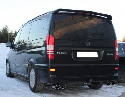 Sportsudstødningssystem med fire udgange 4x88x74mm til MB Vito/Viano fra 2004- og 2011-