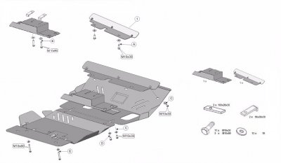 Eksploderet billede af Sumpplade Toyota Land Cruiser 150 2010-