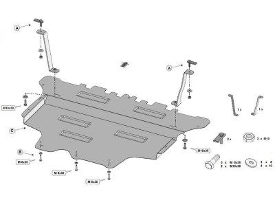 Sumpplade Ford Transit Connect fra 2024-