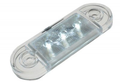 Supertyndt positionslys med 3xLED 12V/24V E-mærket