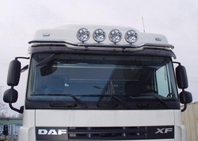 Tagbøjle "Space" i rustfrit stål til 4 ekstra lygter - DAF XF105