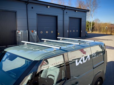 Tagbøjler 120 cm til Renault Kangoo fra 2021 og frem | Aerodynamiske aluminiumsbøjler | 3 stk.