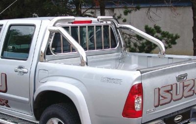 Targabøjle/klapstang i rustfrit stål til Isuzu D-Max 2007-2011