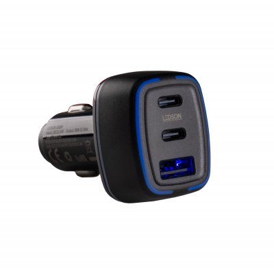 USB-hurtigoplader cigaret-stik (3 porte) | 12-24V/78W