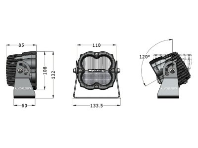 Lazer LED-arbejdslampe Utility 45W - 4300 lumen