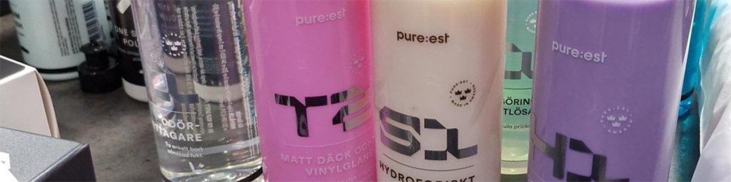 Bilvårdsprodukter från Pure:est